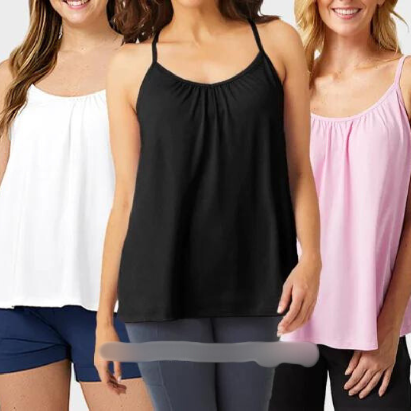 Loose-fitting Tank Top With Built-in Bra