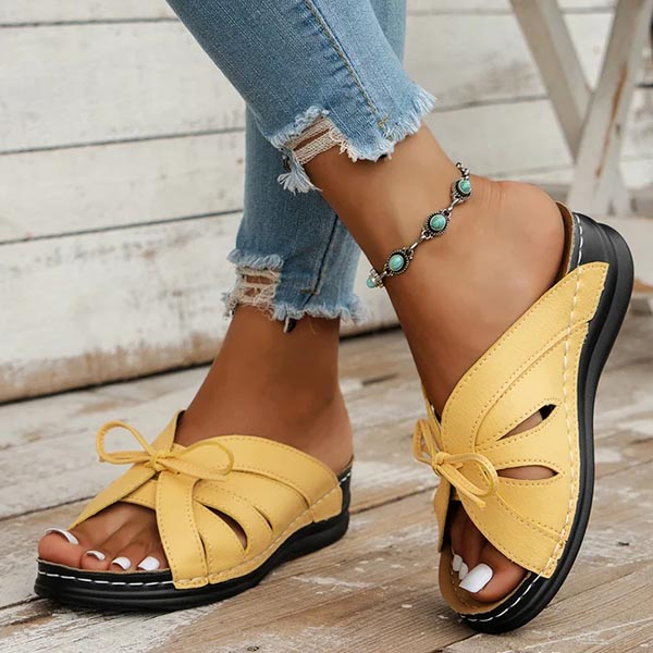 Vintage Premium Orthopedic Open Toe Summer Wedges Platform Sandals 2024