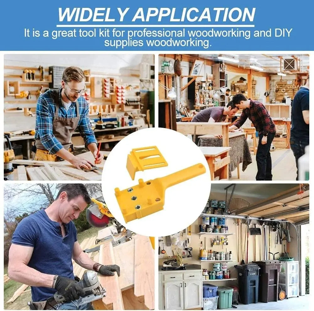 Woodworking Dowel Handheld Drill Guide and Hole Saw Tool