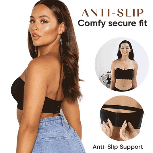 Premium Plus Size Sexy Removable Strap Invisible Push Up Bra