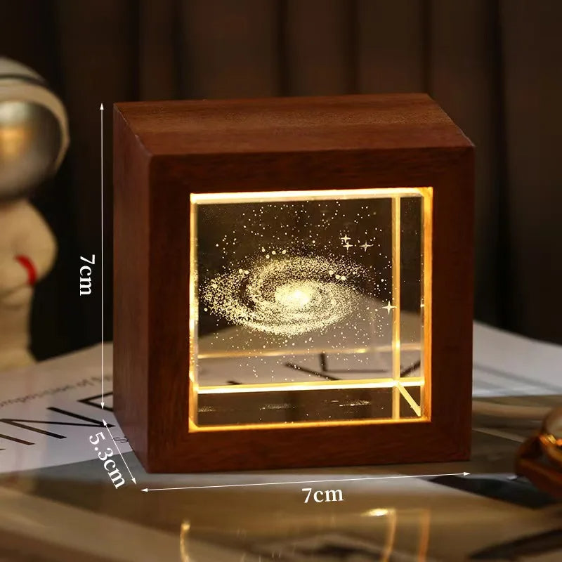 3D Galaxy LED Crystal Light