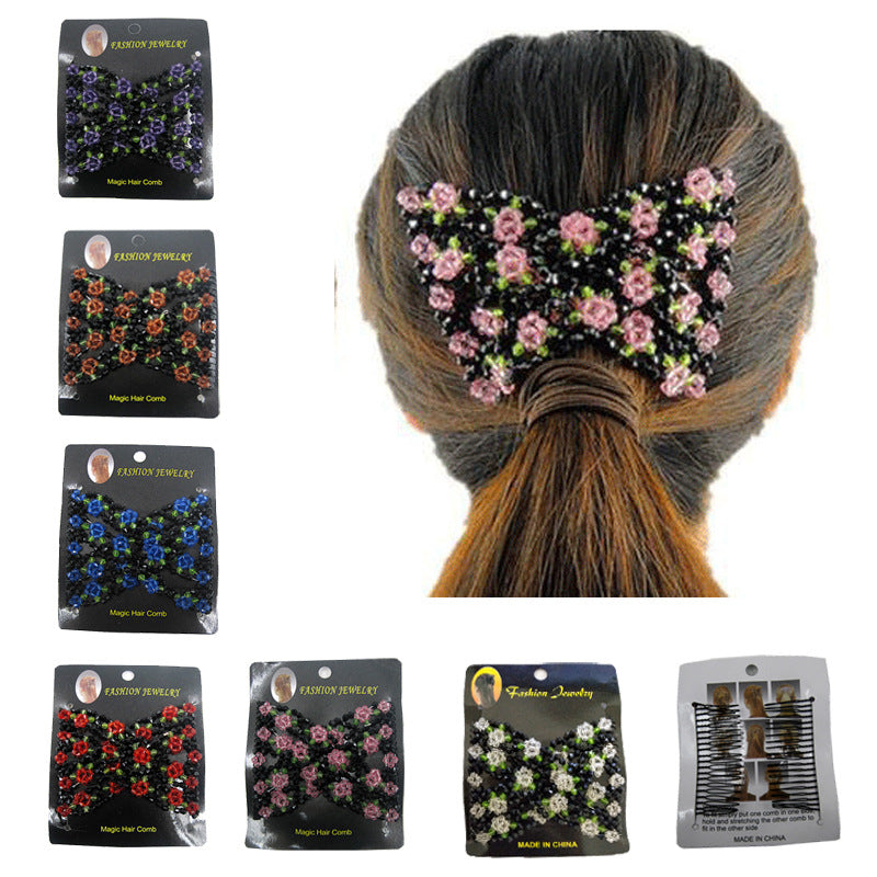 Korean Multi-Function Hair Comb – 8-Color Magic Styling Comb