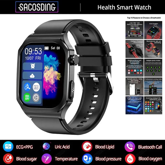 ECG+PPG Health Smartwatch - Blood Sugar