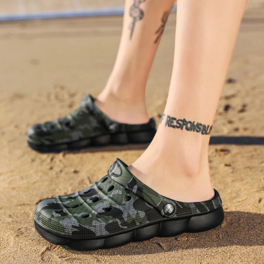 azfleek Sandals Men Casual Summer Sandals Soft Slip On Beach Clogs