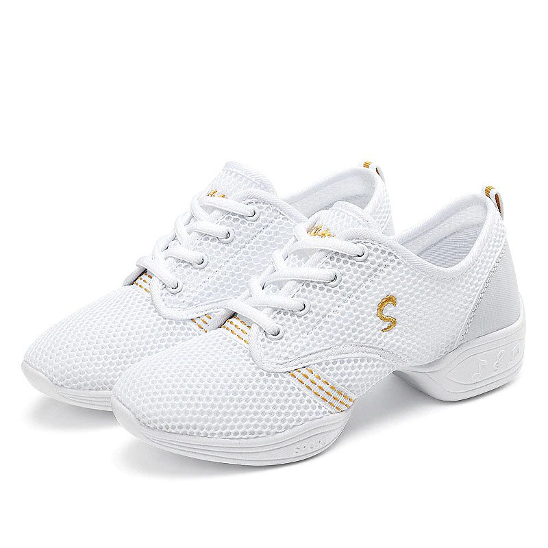 azfleek Lace-up Shoes Sports Soft Practice Shoes Sneakers For Women White / 8