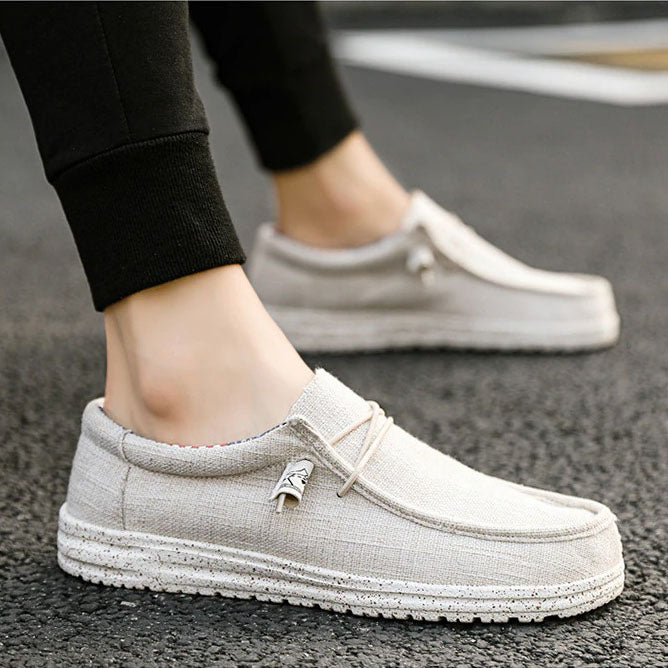 azfleek Slip-on Shoes Men's Canvas Shoes Outdoor Leisure Shoes