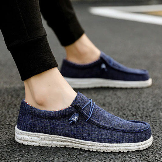 azfleek Slip-on Shoes Men's Canvas Shoes Outdoor Leisure Shoes