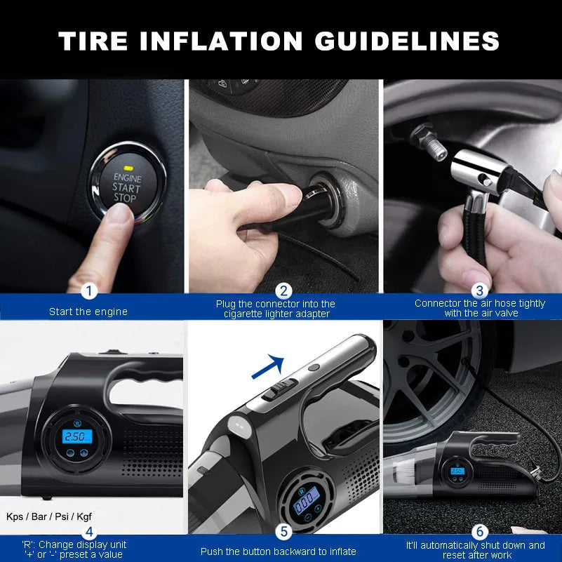 4 In 1 Car Vacuum Cleaner For Car