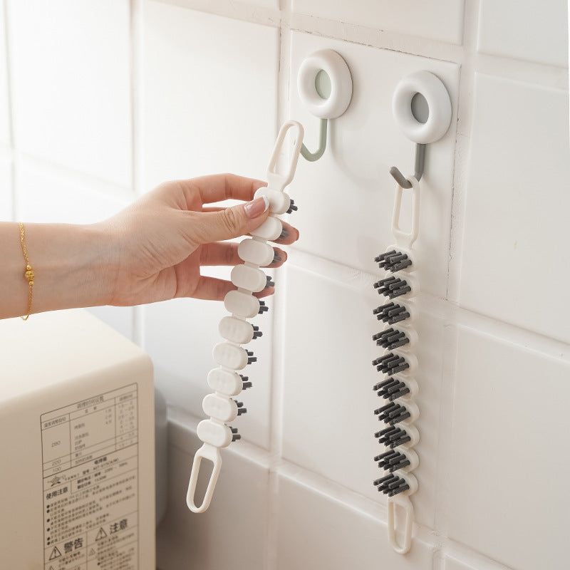 Flexible Gap Brush for Bathroom Faucet