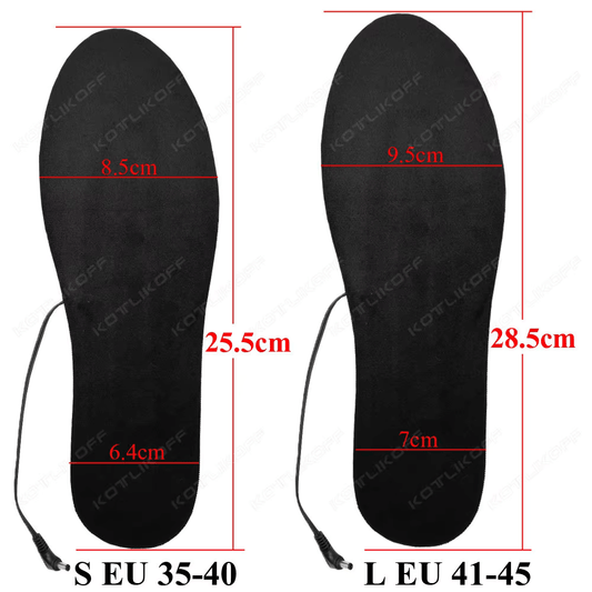 USB Heated Insoles for Feet – Electric Foot Warming Pad for Winter