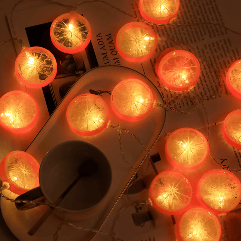 2023 USB Fruit Lemon LED String Lights