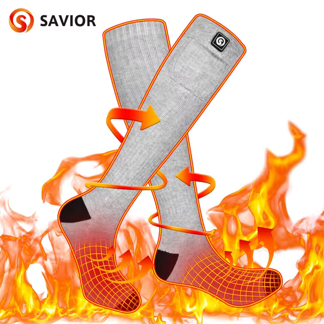Savior Heat Battery Electric Heated Socks For Men