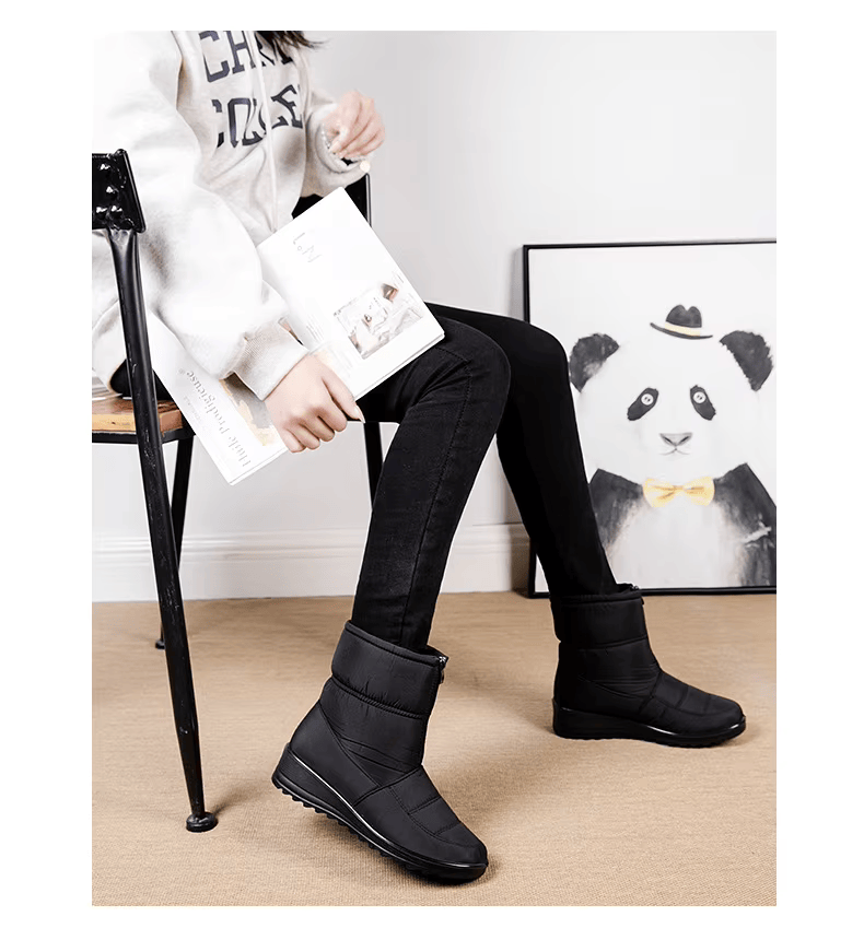 Cozy Waterproof Winter Boots With Side Zipper