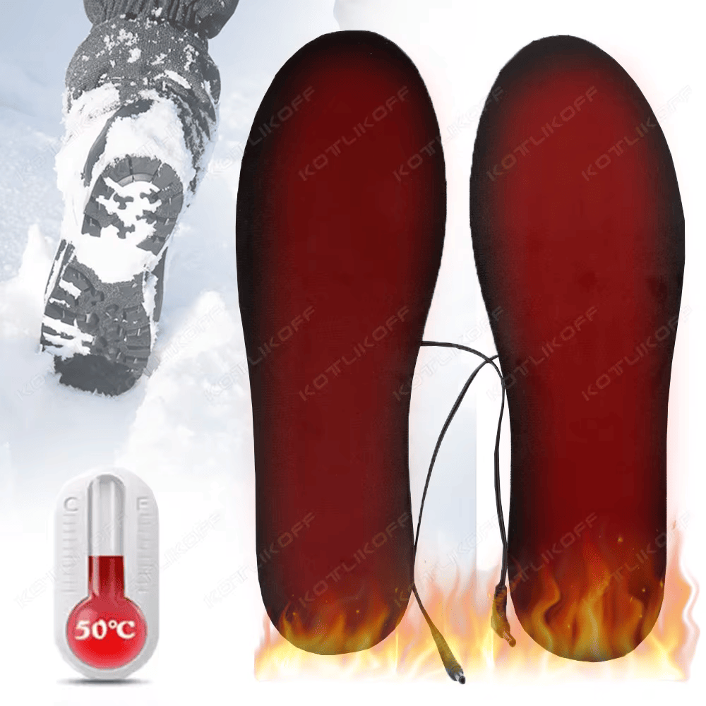 USB Heated Insoles for Feet – Electric Foot Warming Pad for Winter