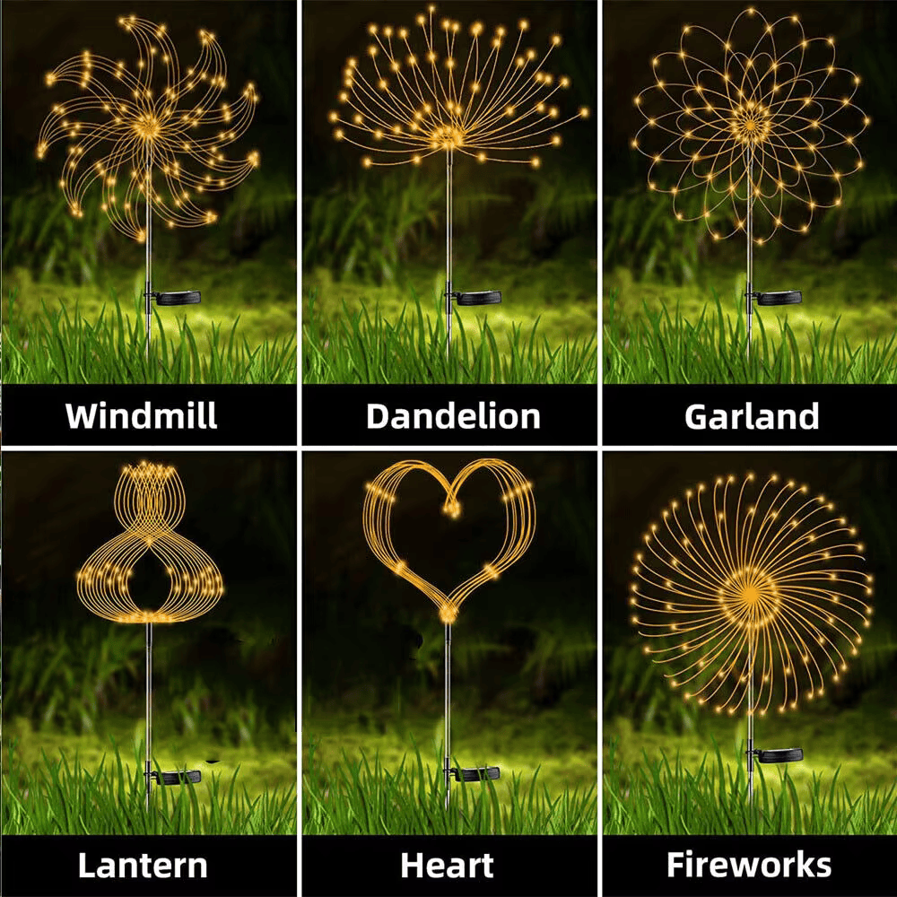Solar Firework LED Garden Lights