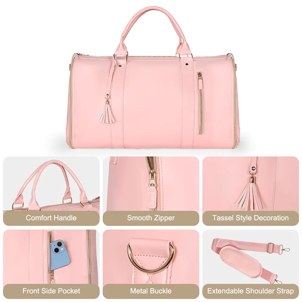 2024 Waterproof Leather Suit Travel Bag