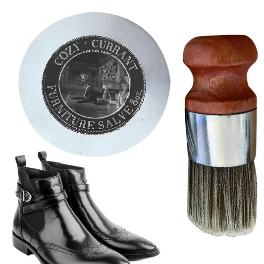 EverGloss™ – Leather & Furniture Repair Salve + Applicator Brush