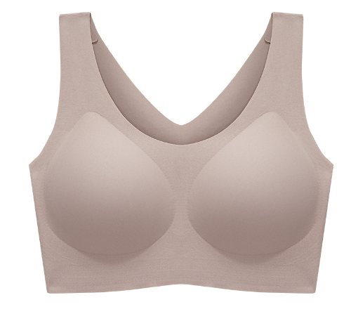 Ladies Underwear Seamless No Size One Piece Big Breasts Small Fixed Cup Large Size Bra