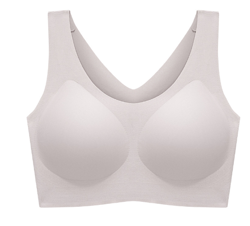 Ladies Underwear Seamless No Size One Piece Big Breasts Small Fixed Cup Large Size Bra