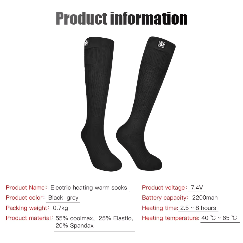 Savior Heat Battery Electric Heated Socks For Men
