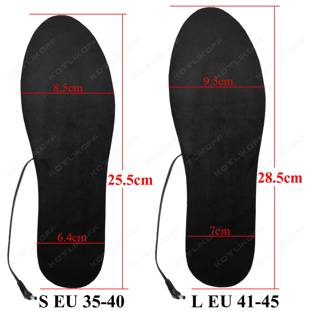 USB Heated Insoles for Feet – Electric Foot Warming Pad for Winter
