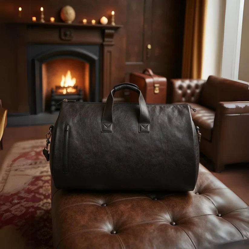 2024 Waterproof Leather Suit Travel Bag