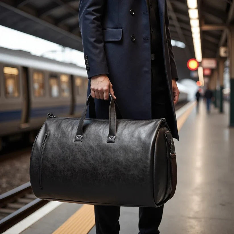 2024 Waterproof Leather Suit Travel Bag