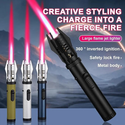 💥Camping Outdoor Windproof Straight Flame Lighter💥
