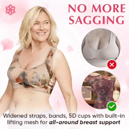 Lace Buttonless Comfortable Bra