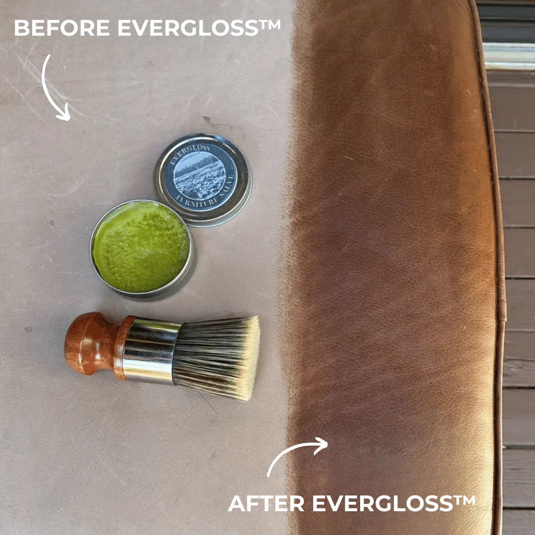EverGloss™ – Leather & Furniture Repair Salve + Applicator Brush