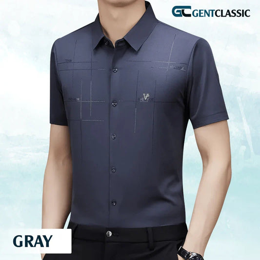 GentClassic - Men's Breathable Ice-Silk Stretch Shirt