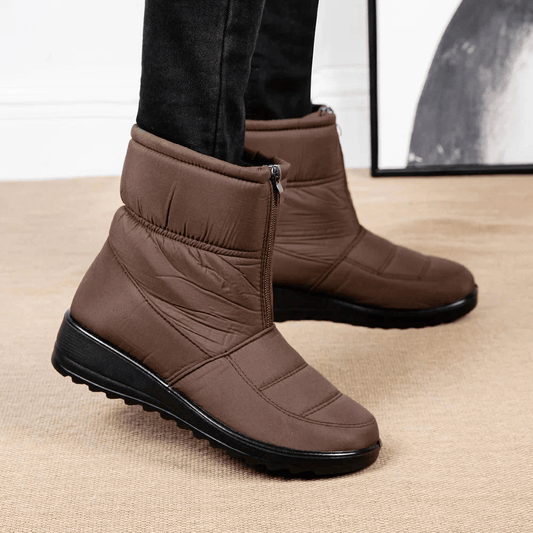 Cozy Waterproof Winter Boots With Side Zipper