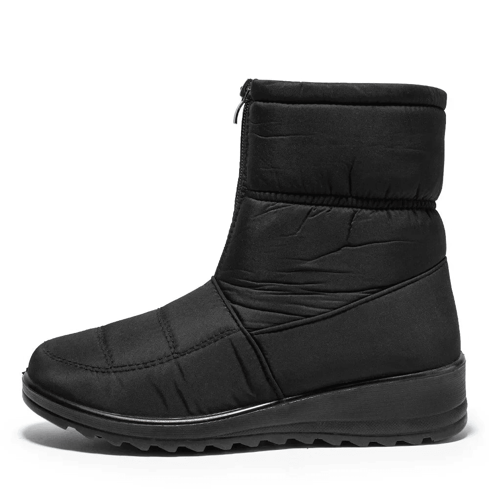 Cozy Waterproof Winter Boots With Side Zipper