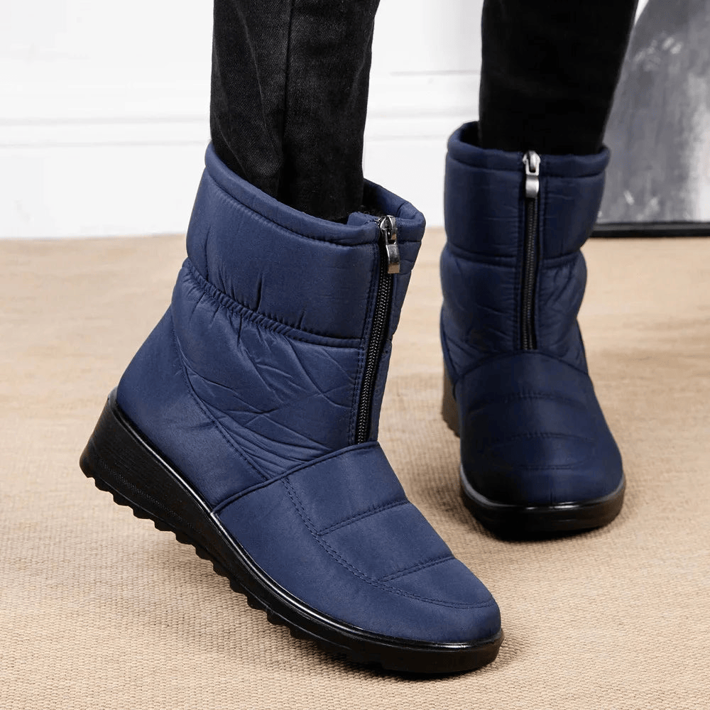Cozy Waterproof Winter Boots With Side Zipper