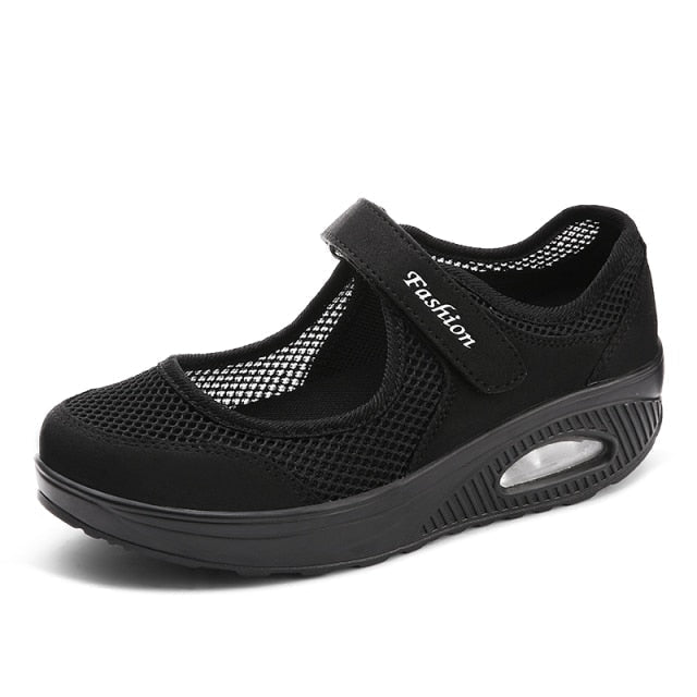 azfleek Orthopedic Sandals Women Comfortable Air Cushion Working Nurse Shoes Black / 8.5