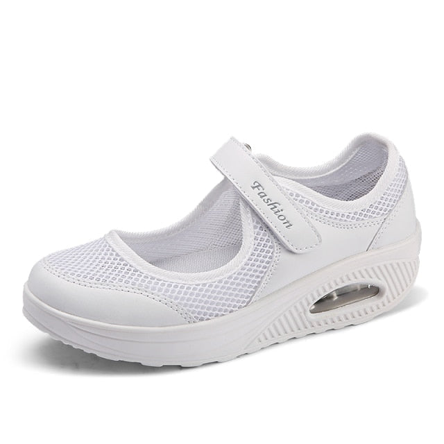 azfleek Orthopedic Sandals Women Comfortable Air Cushion Working Nurse Shoes White / 7.5