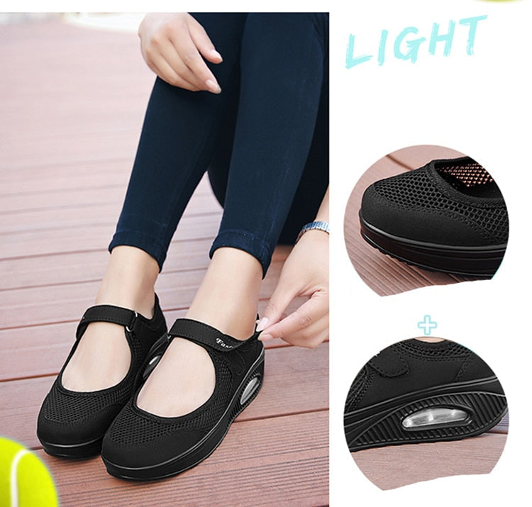 azfleek Orthopedic Sandals Women Comfortable Air Cushion Working Nurse Shoes