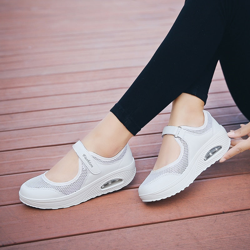 azfleek Orthopedic Sandals Women Comfortable Air Cushion Working Nurse Shoes