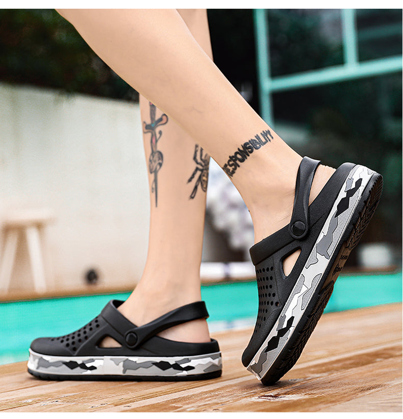 azfleek Sandals Unisex Breathable Slip On Clogs Lightweight Colorful Sandals
