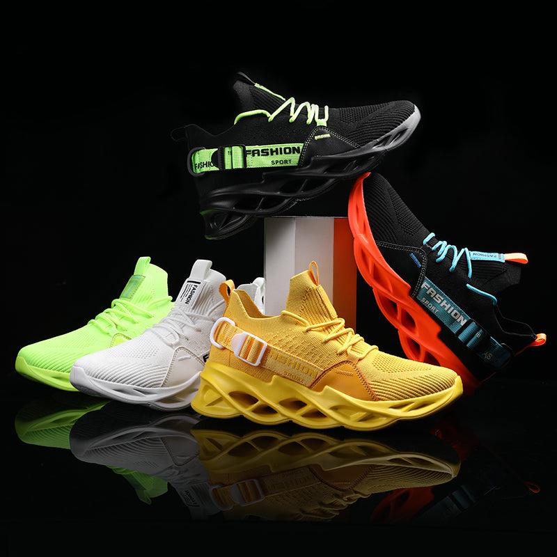 azfleek Lace-up Shoes Unisex Fashion Sneakers Women Men Mesh Air Cushion Shoes