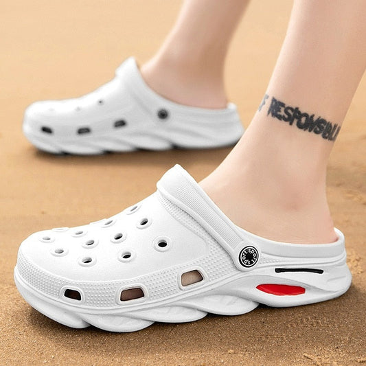 azfleek Sandals Summer Unisex Outdoor Sandals Beach Platform Slip On Clogs