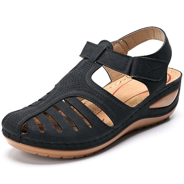 azfleek Orthopedic Sandals Premium Orthopedic Women Platform Walking Sandals black / 10.5