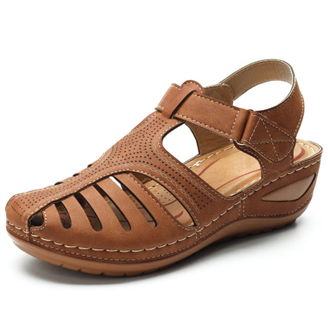 azfleek Orthopedic Sandals Premium Orthopedic Women Platform Walking Sandals Auburn / 9.5
