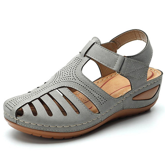 azfleek Orthopedic Sandals Premium Orthopedic Women Platform Walking Sandals gray / 8.5