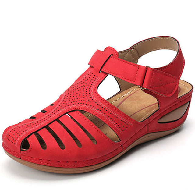 azfleek Orthopedic Sandals Premium Orthopedic Women Platform Walking Sandals Red / 9.5