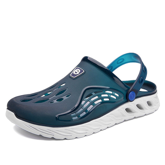 azfleek Sandals Summer Comfortable Garden Clogs Men Outdoor Casual Sandals Blue / 7