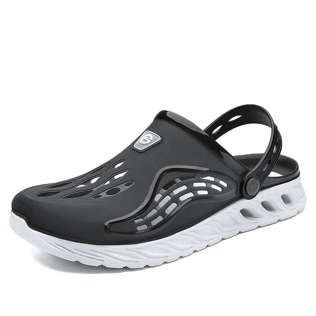 azfleek Sandals Summer Comfortable Garden Clogs Men Outdoor Casual Sandals Gray / 7