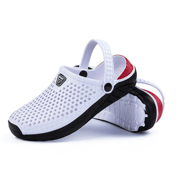 azfleek Sandals Unisex Summer Beach Sandals Lightweight Anti-Slip Clogs White / 6.5