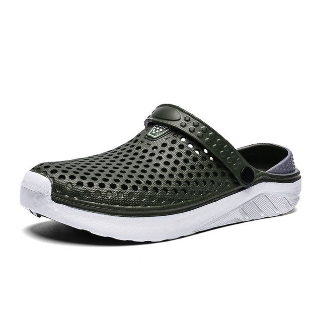 azfleek Sandals Unisex Summer Beach Sandals Lightweight Anti-Slip Clogs Green / 9.5