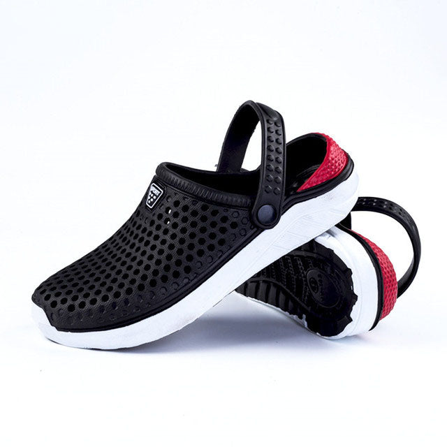 azfleek Sandals Unisex Summer Beach Sandals Lightweight Anti-Slip Clogs Black / 5.5